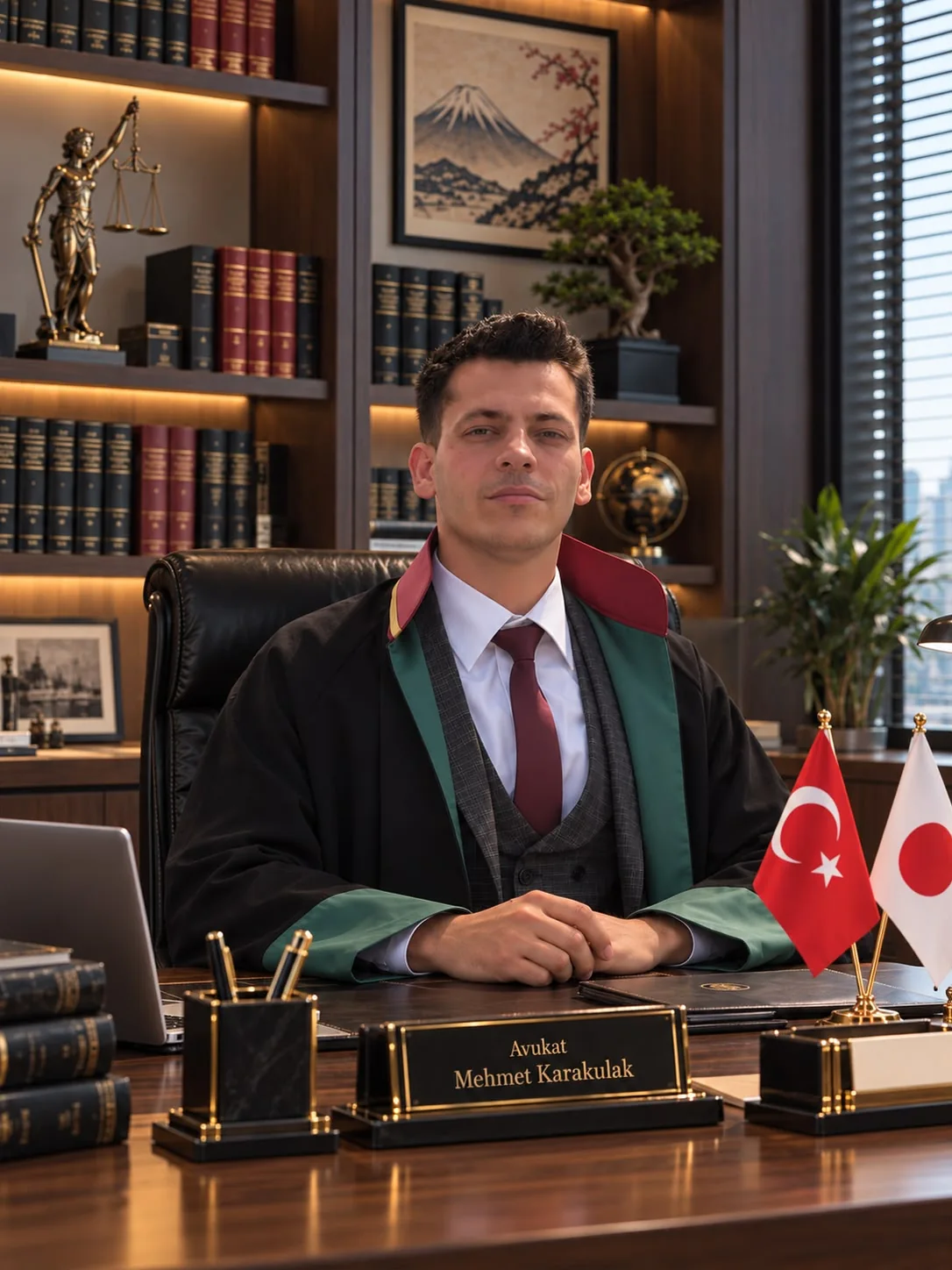 Av. Mehmet Karakulak cübbesiyle