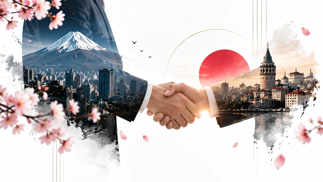 Türkiye ve Japonya arasında tokalaşma
